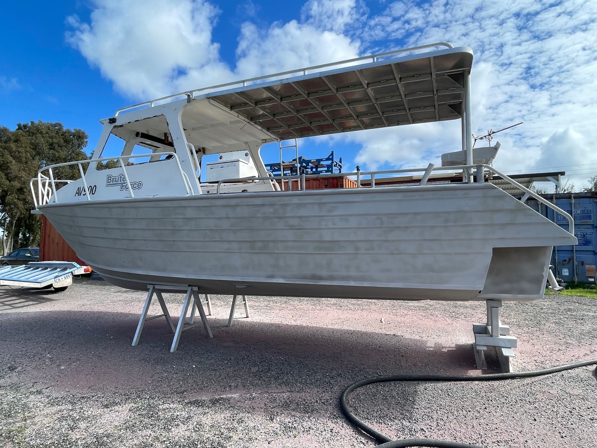 Boat hull sandblasting Perth